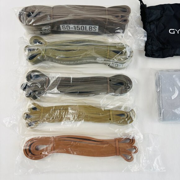 Gymreapers Resistance Bands Weight Lifting Military Set 5 & Hip Bands 3 - Picture 3 of 5